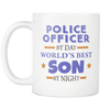 Police Officer By Day World's Best Son By Night-Mug