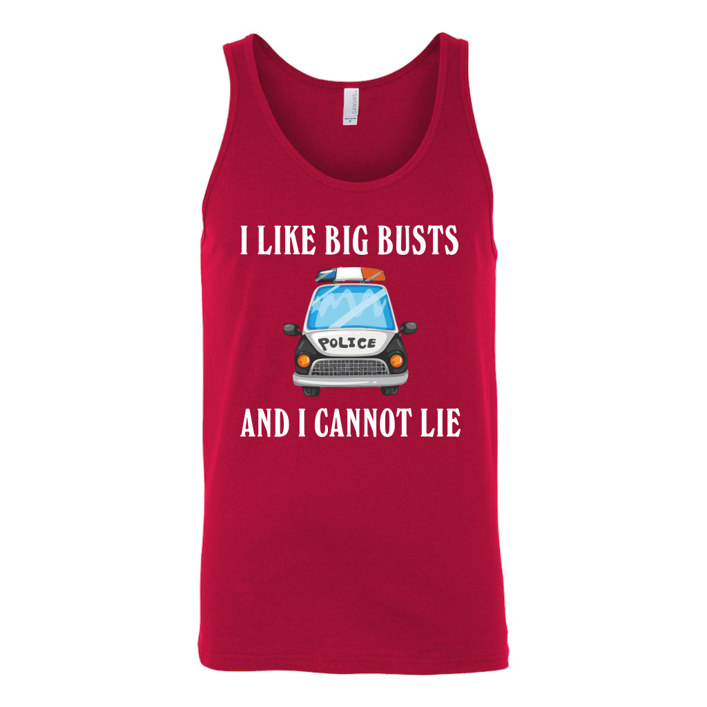 Men's I Like Big Busts and I Cannot Lie Tank Tops - Thin Blue Line