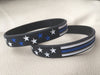 Thin Blue Line Flag Style Silicone Bracelet (Buy One Get the other Free! 2 Styles 1 Low Price)