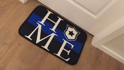 Thin Blue Line "HOME" Doormat