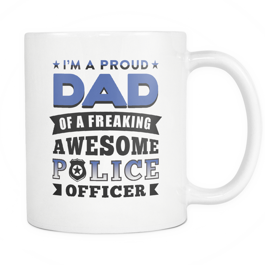 Papa Bear Thin Blue Line Personalized Police Dad Coffee Mug - My Hero Wears  Blue