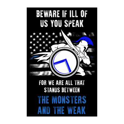 Beware If ill Of Us You Speak Poster