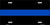 Thin Blue Line - Metal Novelty License Plate