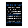 Thin Blue Line Family - Duty, Honor, Courage Poster