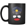 Female Cop Face Mug