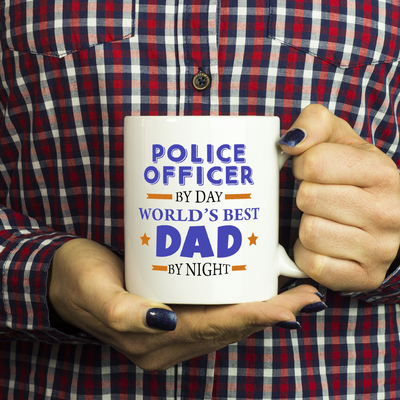 Police Officer By Day Worlds Best Dad, Mom, Son