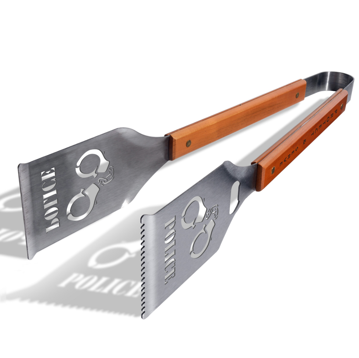 Police Engraved Heavy Duty Grill Tongs