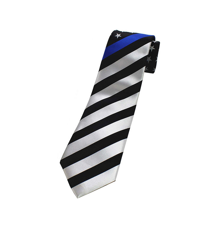 [FREE] Thin Blue Line American Flag Tie