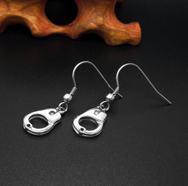 Gorgeous Handcuff Style Earrings - Thin Blue Line Shop