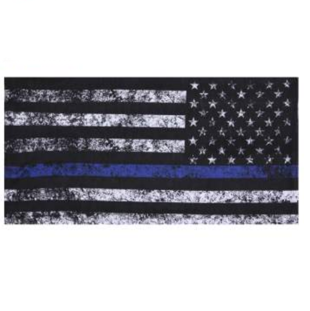 [FREE] Thin Blue Line Multi-Use Bandana