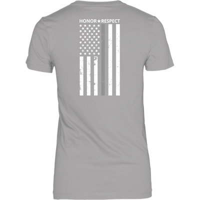 THIN SILVER LINE FLAG HONOR RESPECT SHIRTS AND HOODIES