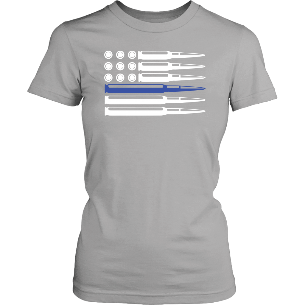 Thin Blue Line Ammo and Bullets Shirts and Hoodies