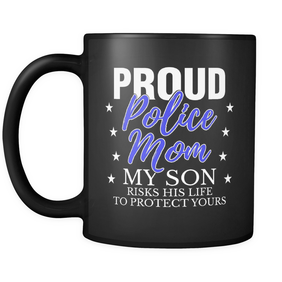 I Once Protected Him Now He Protects Me Proud Police Mom: Police Officer  Journal Notebook Gifts, Thin Blue Line Notebook Journal, Proud Police