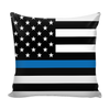 Thin Blue Line Usa Flag Pillow