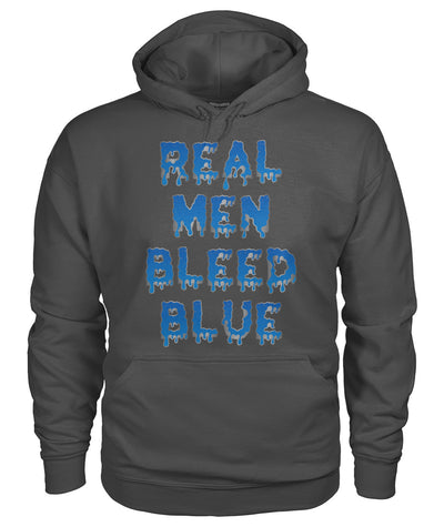 Real Men Bleed Blue Shirts and Hoodies
