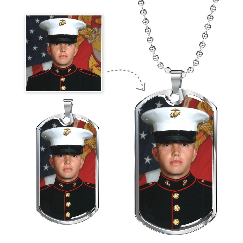 Personalized Stainless Steel Dog Tag Necklace