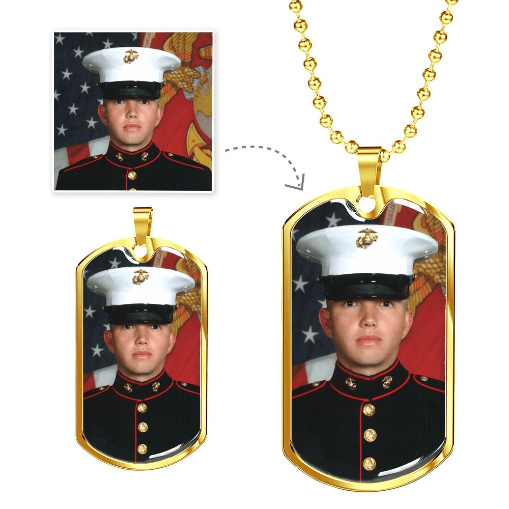 Personalized Stainless Steel Dog Tag Necklace