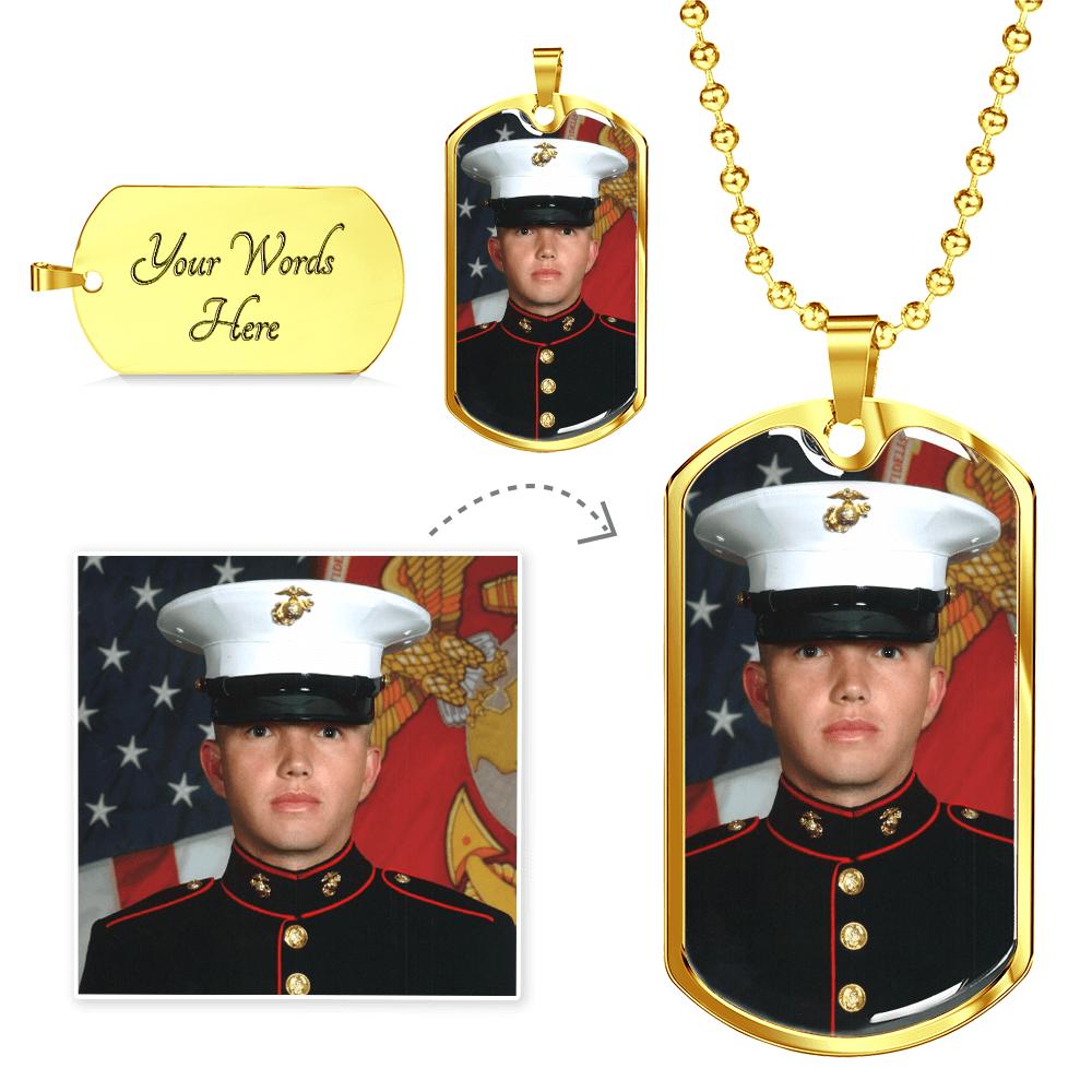 Personalized Stainless Steel Dog Tag Necklace