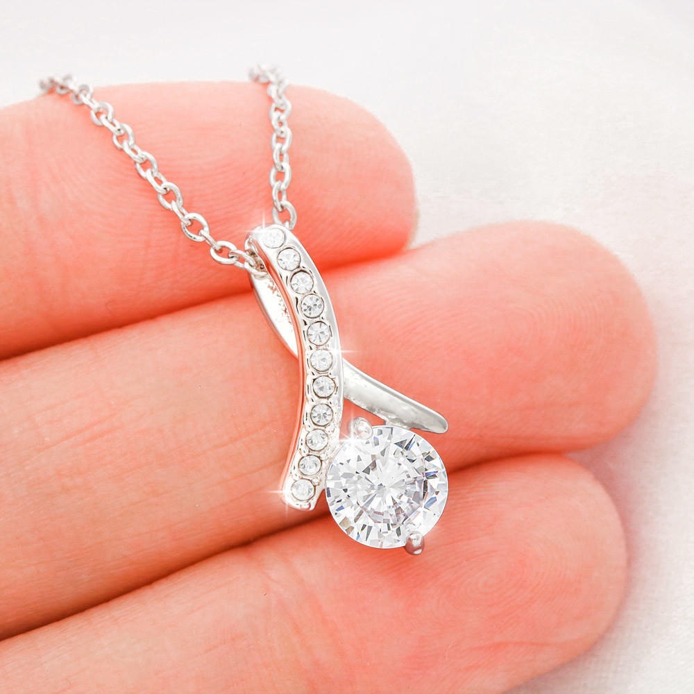 [MEMBERS ONLY] To My Gorgeous Wife - Blue Heart Alluring Necklace
