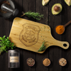 Police Badge Chopping Board With Handle