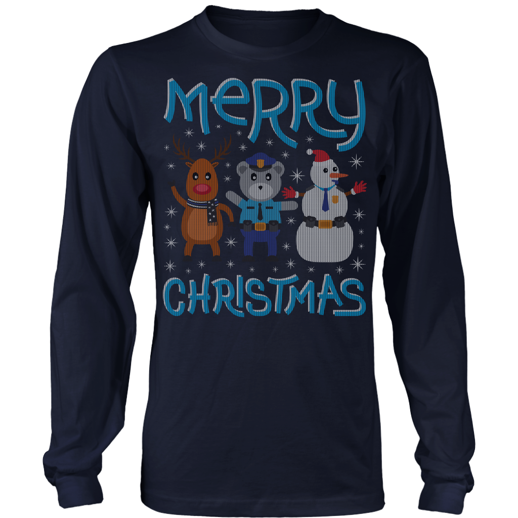 Ugly Christams Sweatshirt Long Sleeve T Shirts Cute Reindeer