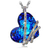 Blue Heart of the Ocean Pendant Necklace