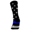 Thin Blue Line American Flag Socks