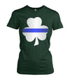 Thin Blue Line Shamrock Irish Leaf Shirts and Hoodies