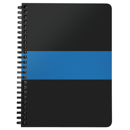 Thin Blue Line Spiralbound Notebook Journal