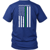 THIN GREEN LINE FLAG HONOR RESPECT SHIRTS AND HOODIES - Back design