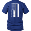 THIN SILVER LINE FLAG HONOR RESPECT SHIRTS AND HOODIES