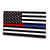 Thin Blue and Red Line American Flag Car & Laptop Decal