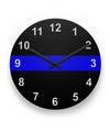 Thin Blue Line Clock