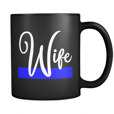 Thin Blue Line Wife Mug