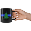 Thin Blue Line Christmas Tree Mug