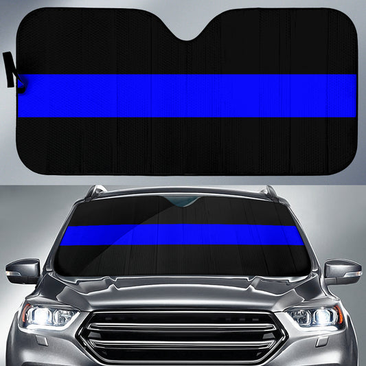 Thin Blue Line Vehicle Car Shade
