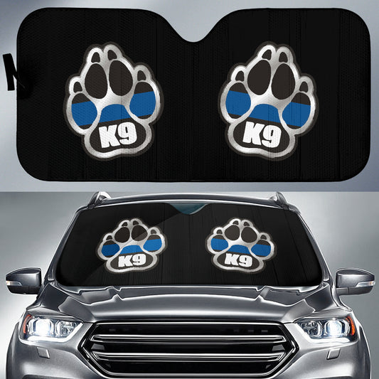 K9 Thin Blue Line Vehicle Car Shade