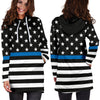 Thin Blue Line Stars and Stripes Hoodie Dress