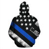 Thin Blue Line Stars & Stripes All Over Print Hoodie