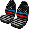 Thin Blue and Red Line Flag Car Seat Covers (Set of 2)