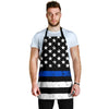 Thin Blue Line American Flag Apron