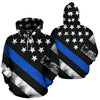 Thin Blue Line Stars & Stripes All Over Print Hoodie