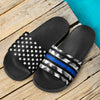 Thin Blue Stars and Stripes Slide Sandals