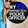 My Heart Belongs to a Police Officer Beach Blanket