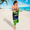 Thin Blue Line Shamrock Sarong