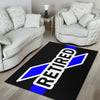 Retired Thin Blue Line Area Rug