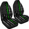 Thin Green Line Car Seats (Set of 2) Military solider