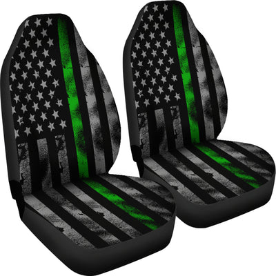 THIN GREEN LINE CAR SEAT COVERS (Set of 2)