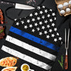 Thin Blue Line American Flag Apron