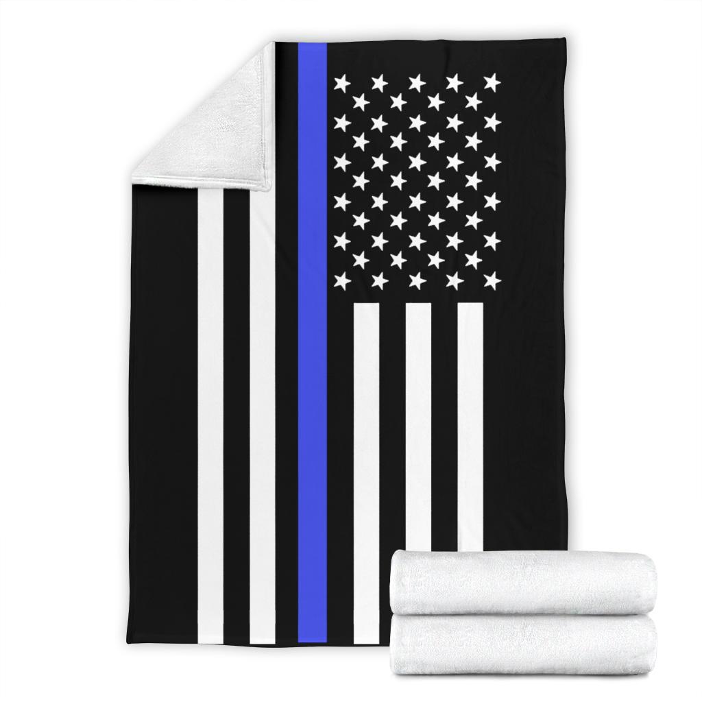 Thin blue line baby blanket hot sale